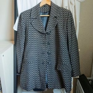 Vintage Checkered Blazer